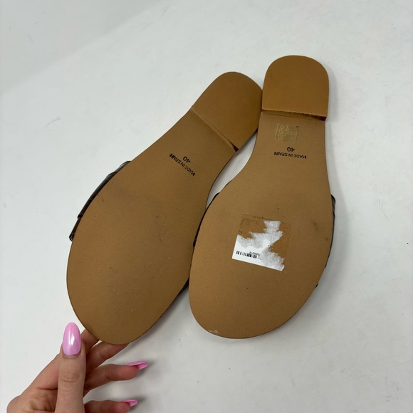 Unity In Diversity Alzira Coco Brown Leather Buckle Alide Sandal Size 40 US 9 - Picture 8 of 8